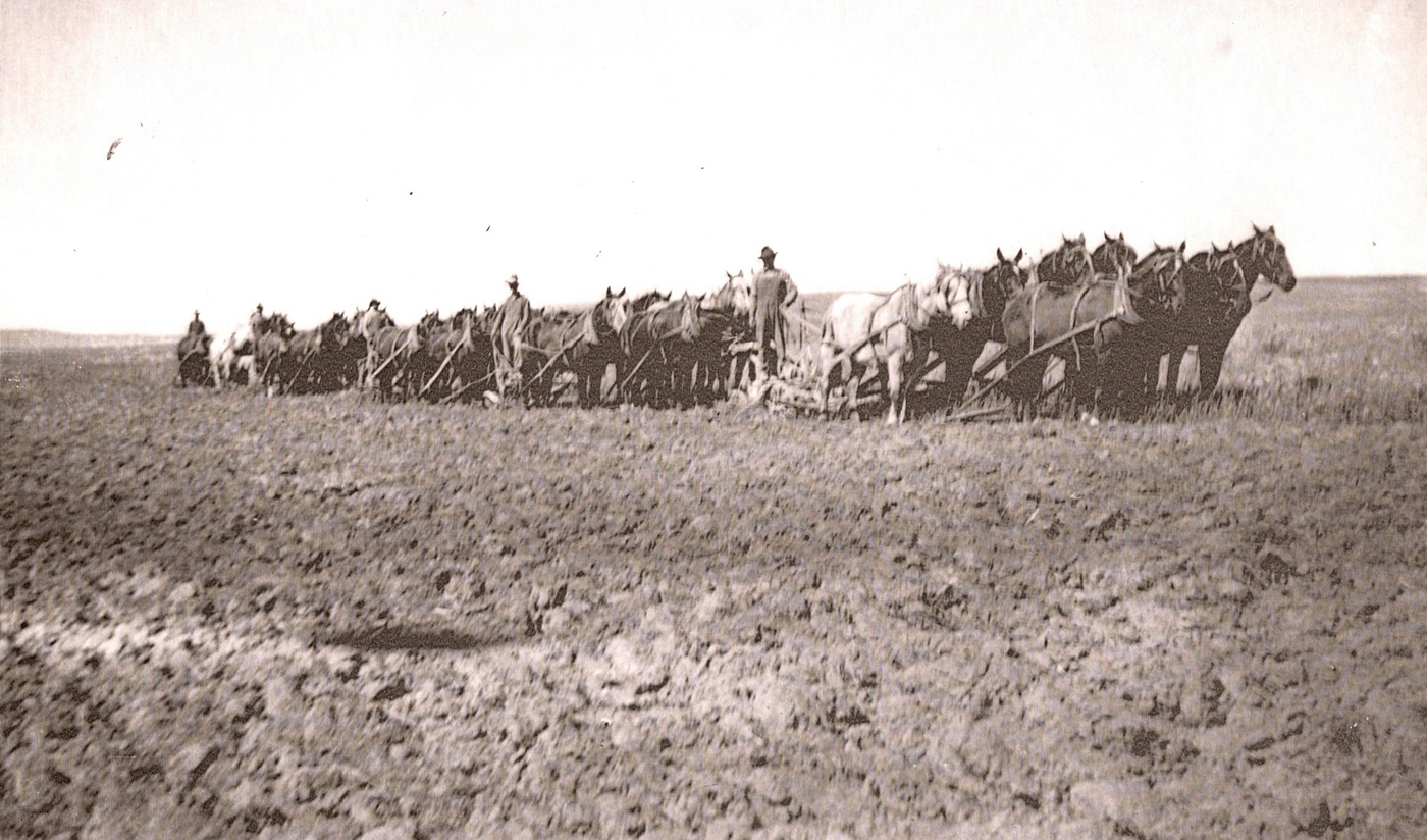 1930&#39;s Farming with OJ Neeley in front