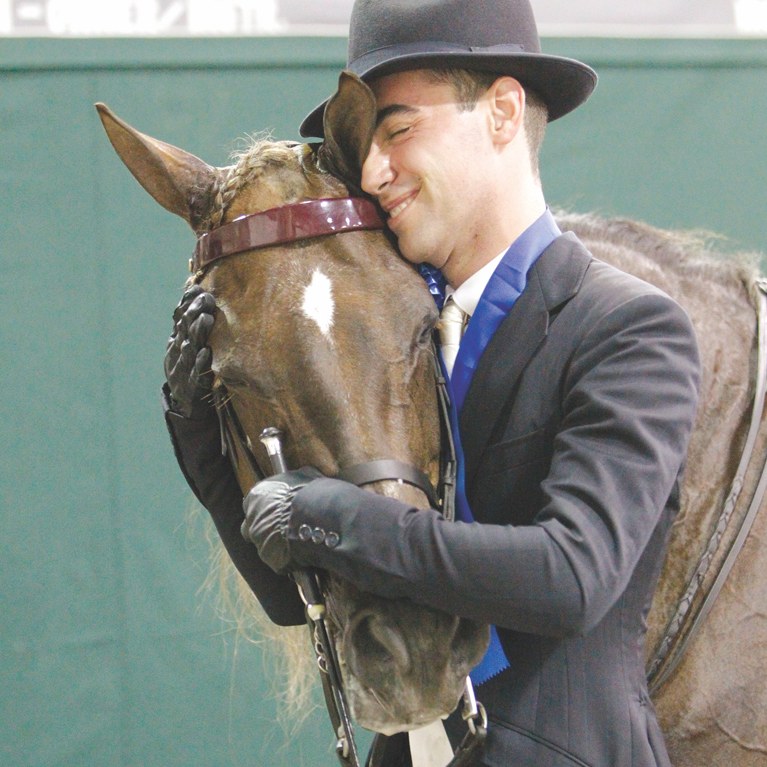 Rider Nuzzling His Horse
